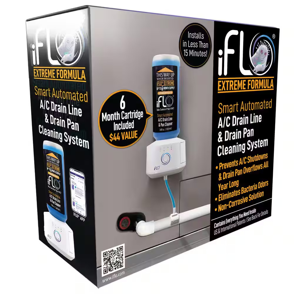 Extreme Smart Automated AC Drain Line Cleaning System, Includes 36 Oz. Cartridge