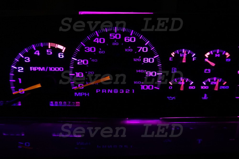 LED KIT for Tahoe Silverado Yukon SIERRA Suburban GMC 95-99 CHEVY CLUSTER Purple