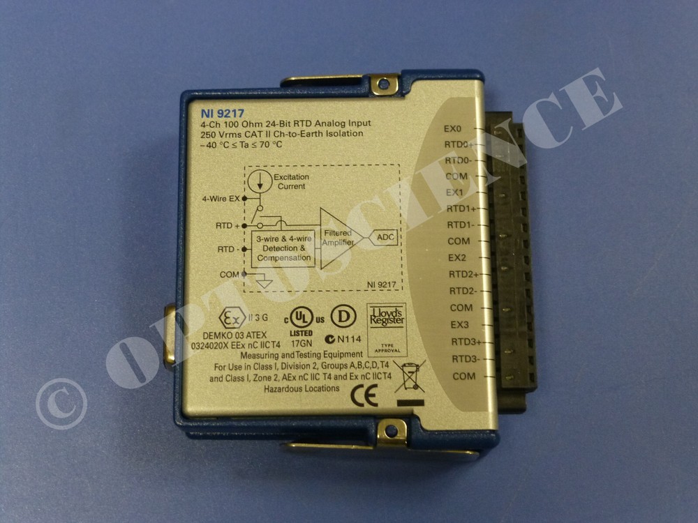 National Instruments NI 9217 cDAQ Temperature / RTD Input Module