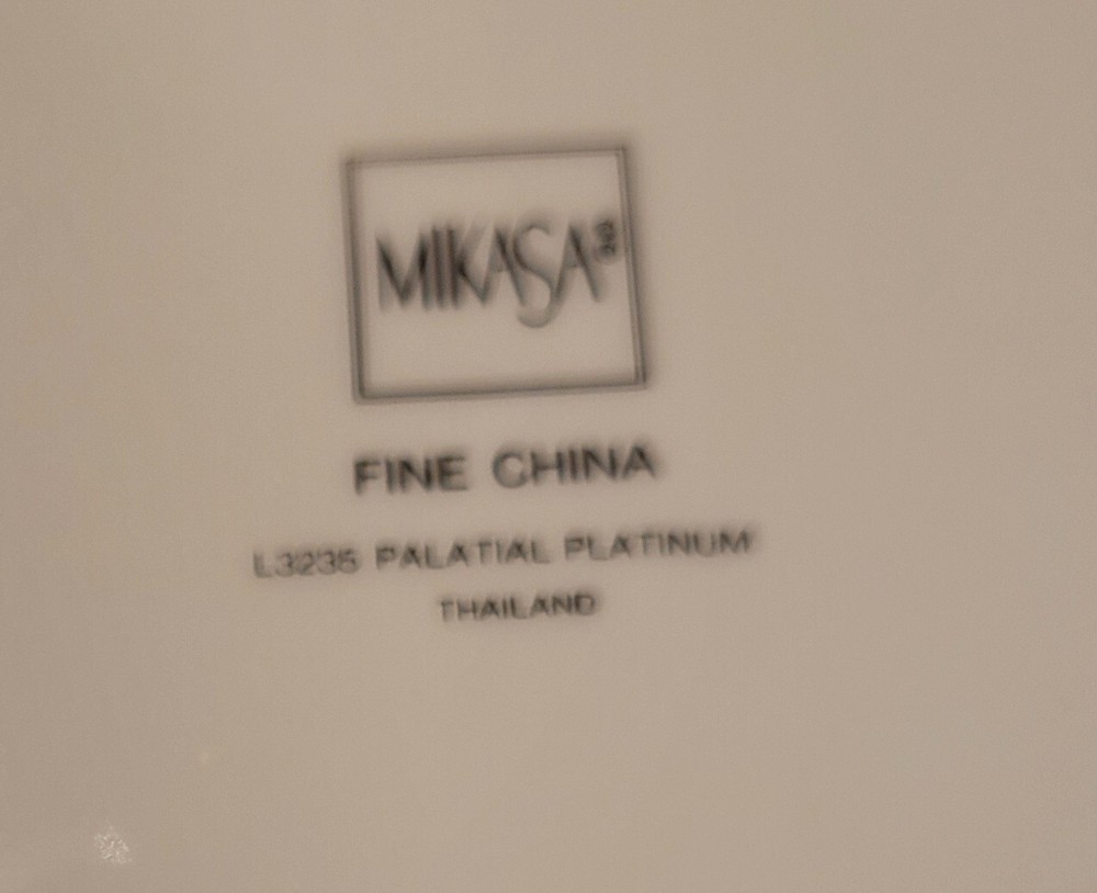 Mikasa Palatial Platinum 5 Piece Place Setting with FRUIT BOWL EXCELLENT!