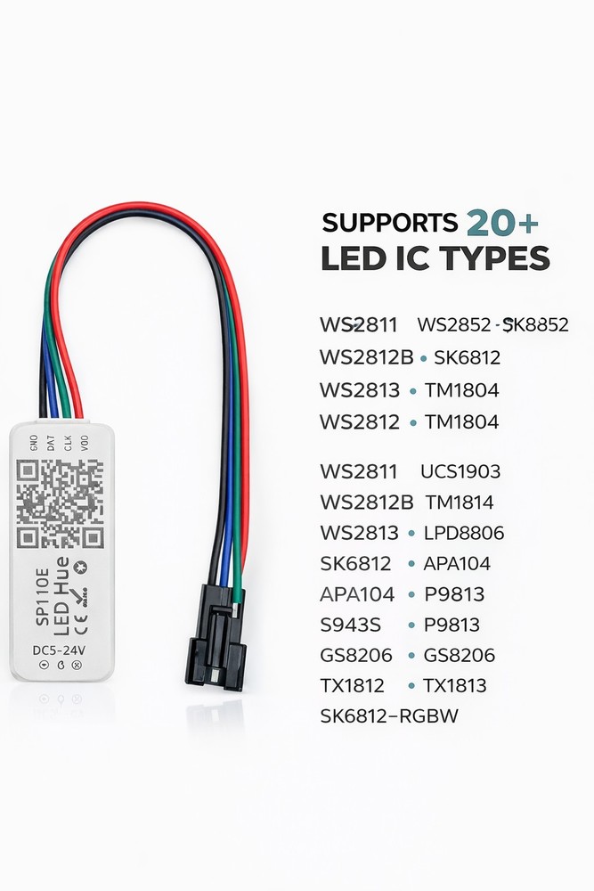 SP110E Bluetooth LED Controller WS2811 WS2812B