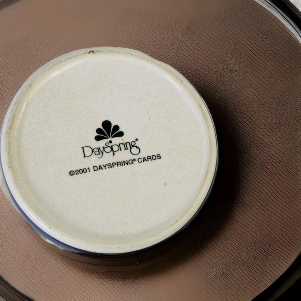 Pitcher DaySpring Retired 2001 Scripture Colossians 1:10 Ceramic 12" Tall Cherry