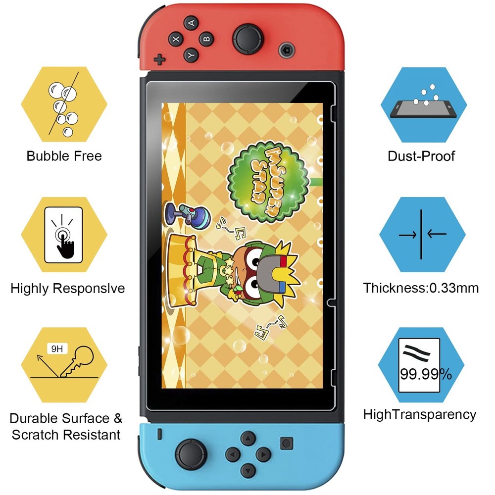 ivoler [3 Pack] Screen Protector Tempered Glass for 6.2'', Transparent