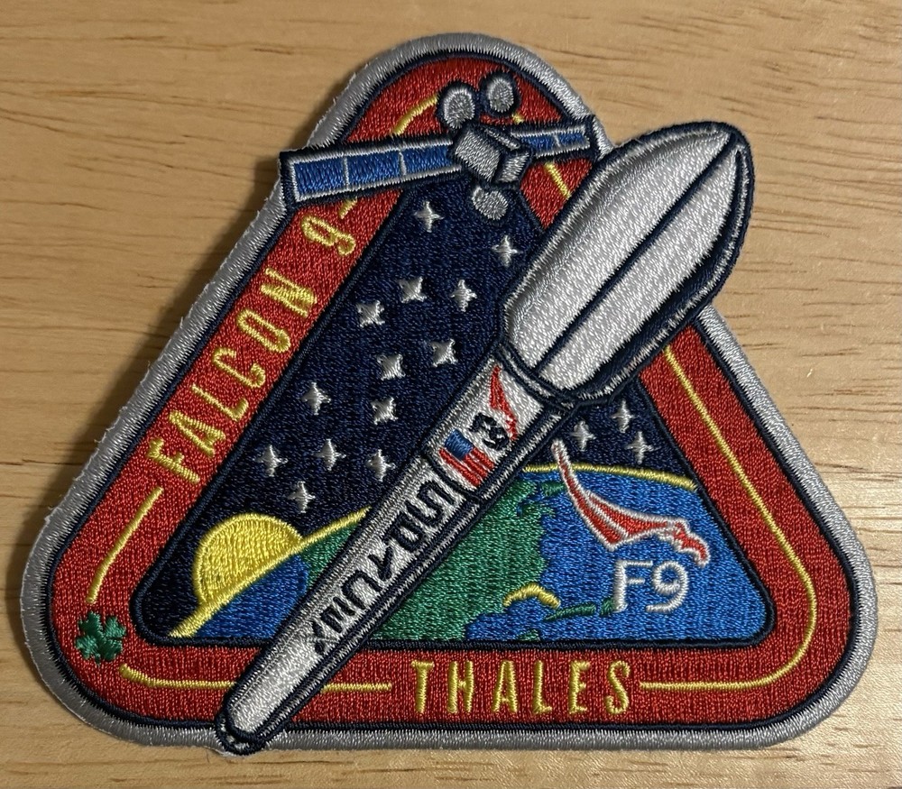 Space X Falcon 9 Thales Patch
