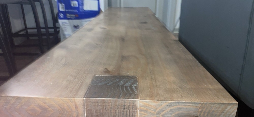 Solid Oak Wood Bench