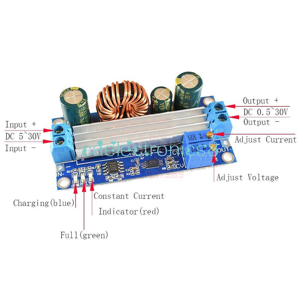 DC To DC 3A 35W Digital CC CV Boost Step UP/Down Power Supply Regulator