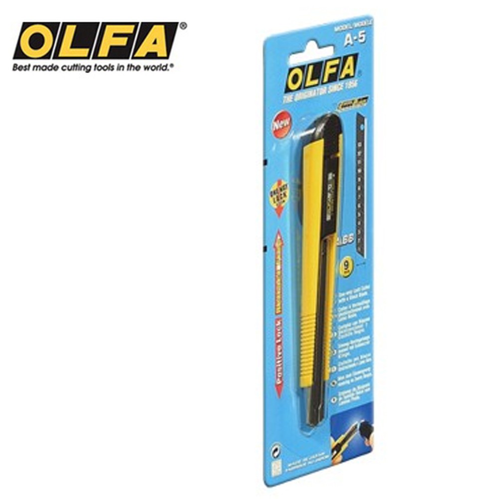 OLFA A-5 Standard Duty Featuring a one-way locking system auto-lock model