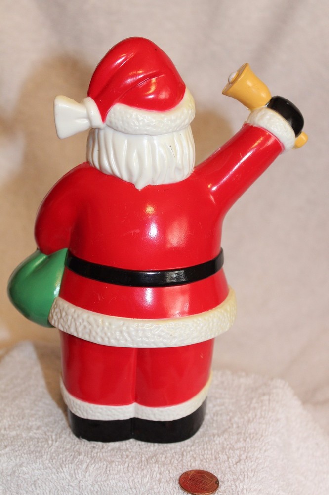 Plastic Santa figurine