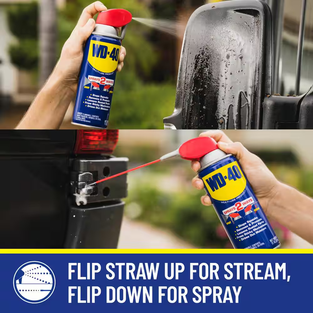 12 Oz. Classic Formula, Multi-Purpose Lubricant Spray with Smart Straw (3-Pack)