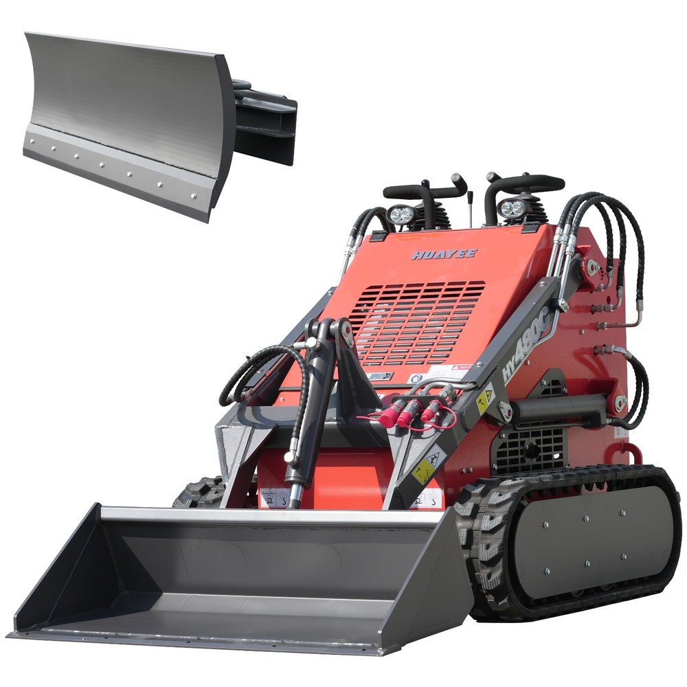 HY480C+Bulldozer FREE SHIP/unloading Mini Skid Steer Loader 23HP EPA Engine