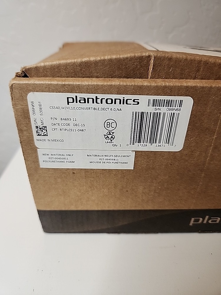 Plantronics CS540 Headset & Lifter Set - Black