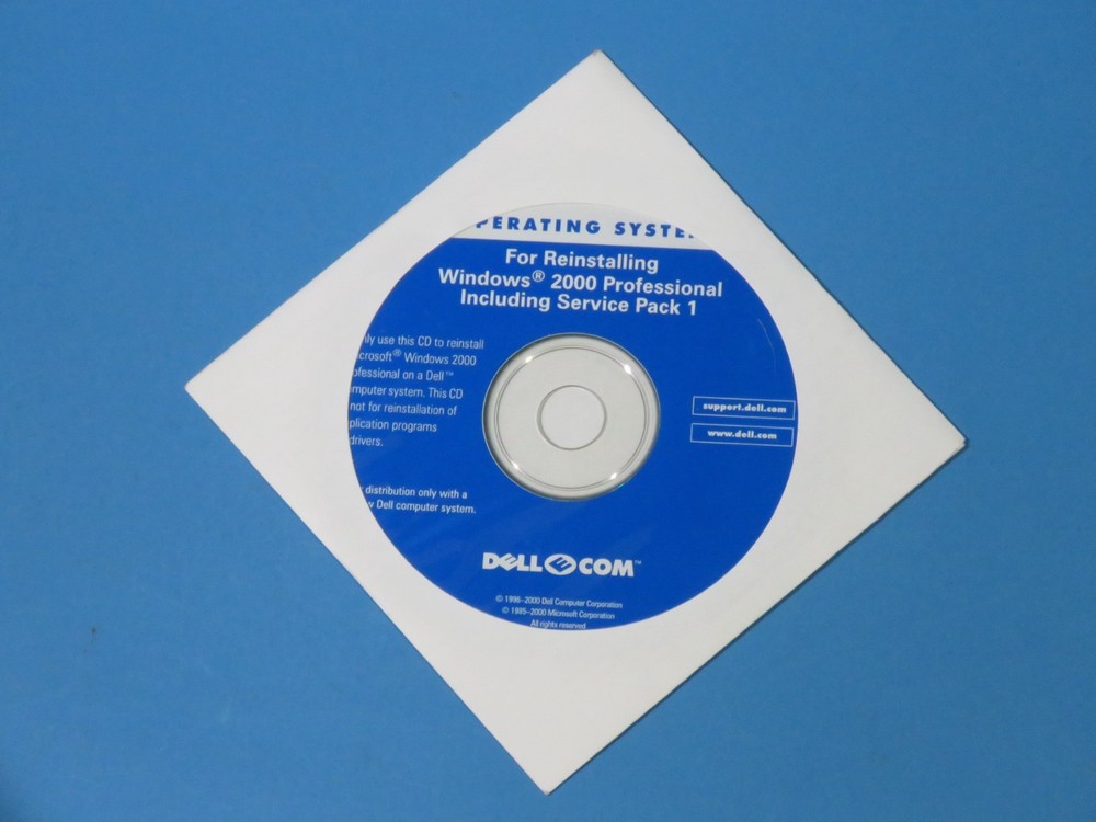 Dell Reinstallation CD Win 2000 Pro SP1