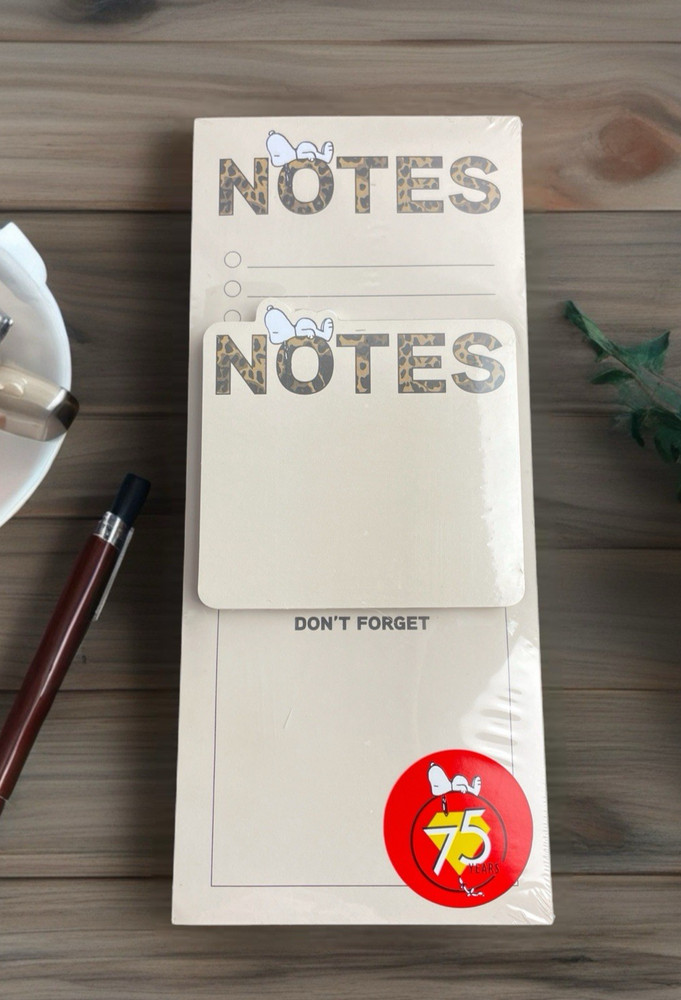 Graphique Snoopy Notepad Set Don't Forget Notes 9"x4" NEW
