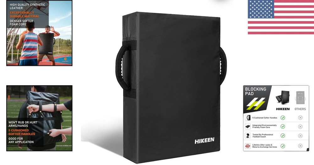 Versatile Blocking Pad - 24"x16" Kick Shield for Football & Basketball Training
