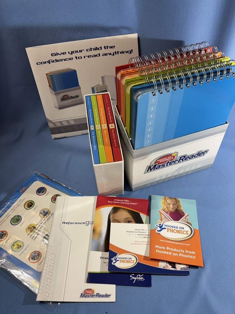Hooked on Phonics Master Reader 2nd-6th Gr Kinder 1st 2nd COMPLETE More New Open