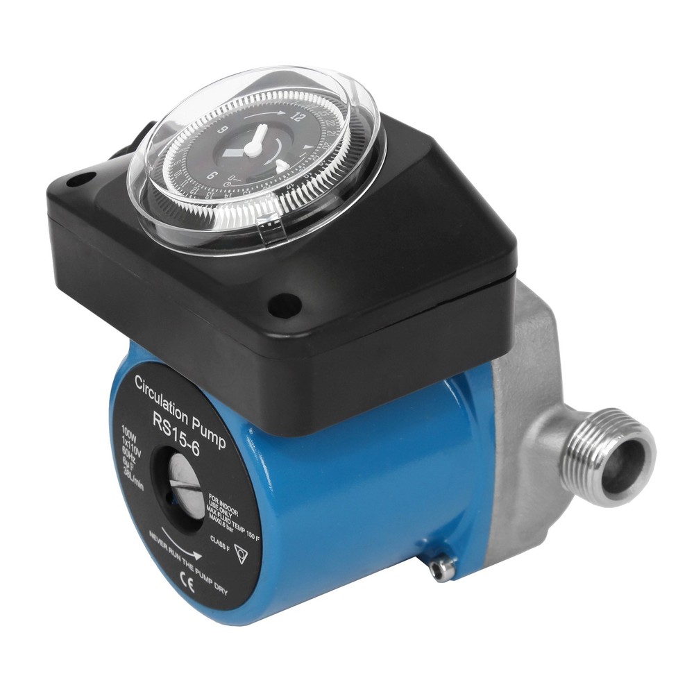 100W Instant Hot Water Recirculating Pump with Timer, Extremely Quiet Operation