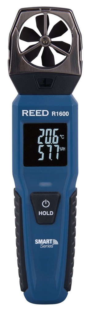 REED Instruments R1600 Vane Anemometer, Bluetooth Smart Series