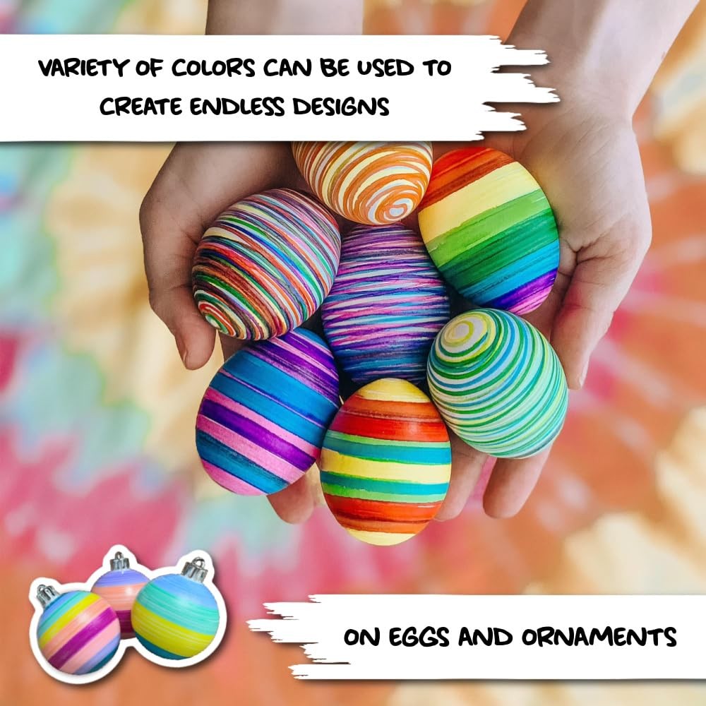 Eggmazing 8 Pastel Marker Set Egg Decorator Replacement Non-Toxic