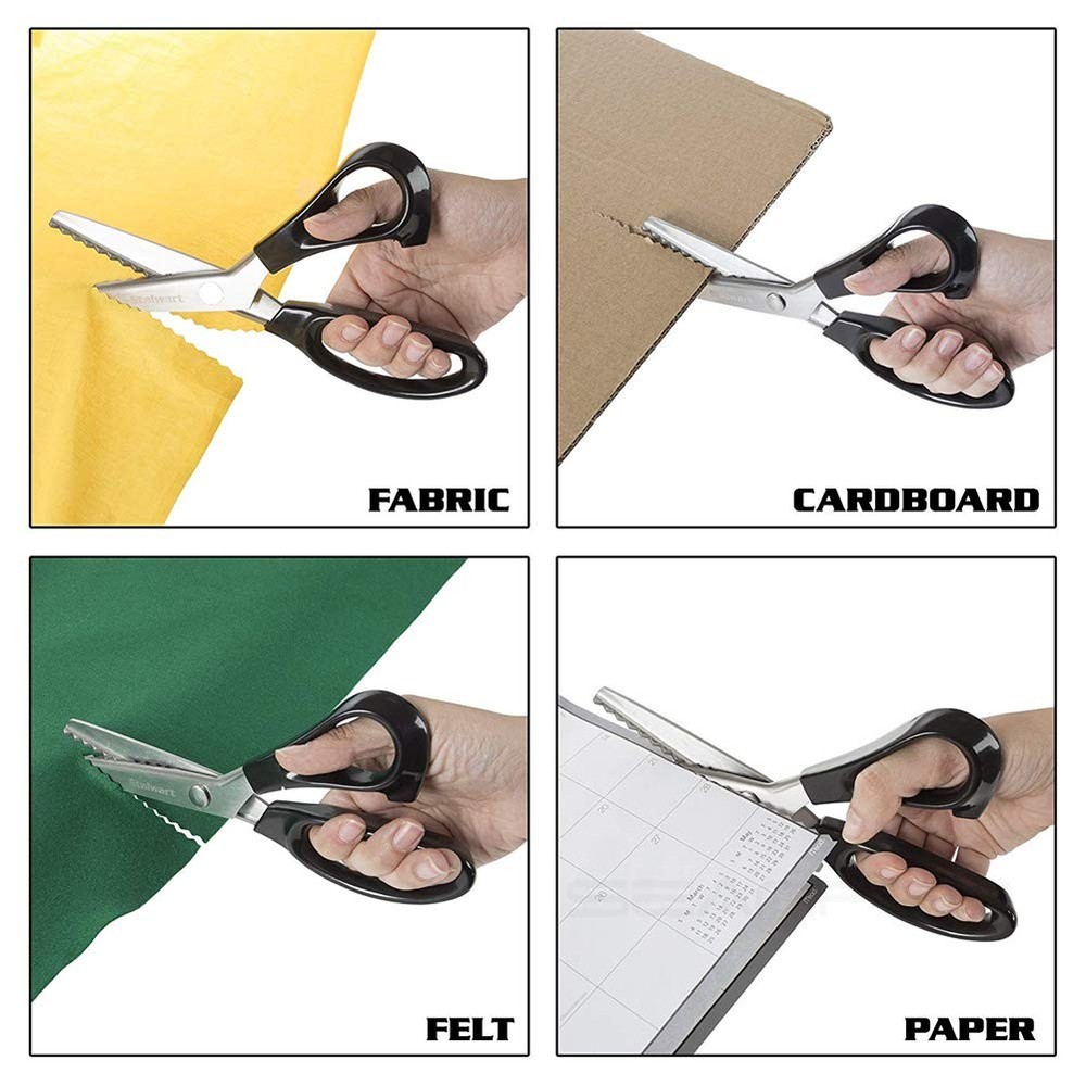Serrated Scalloped Edge Pinking Shears, Multifunction 10mm,