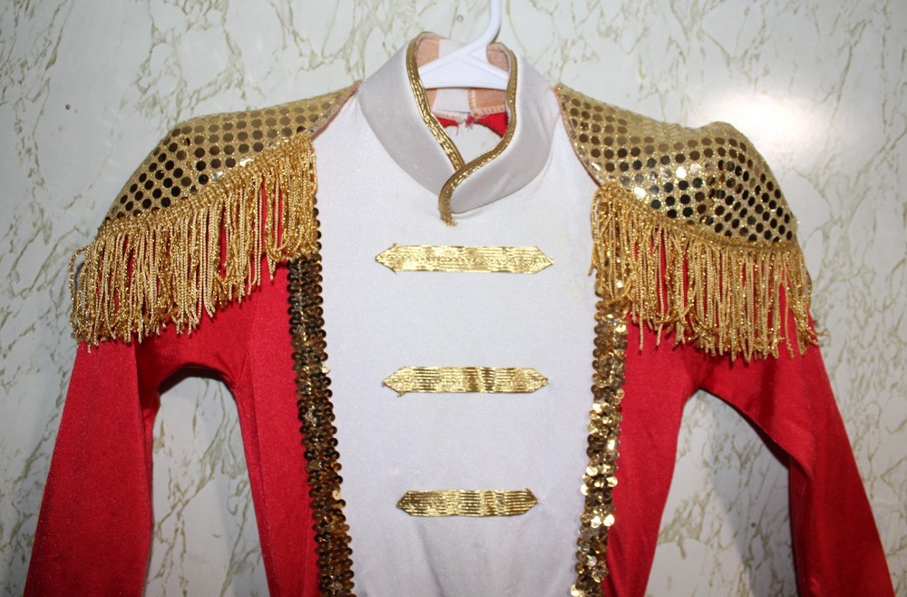 Ballet Nutcracker Dance Costume Soldier Captain Gold