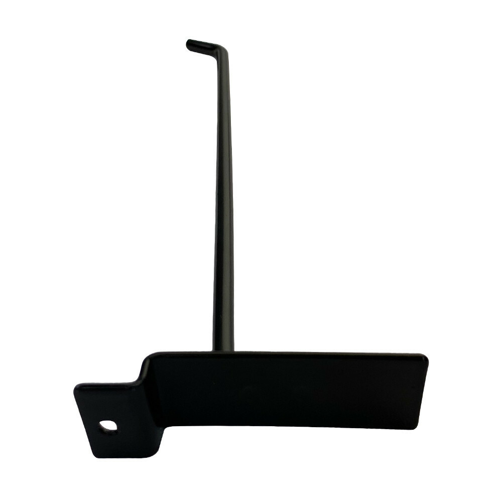 10" Slatwall Hook Panel Display Hooks, 1/4" Thickness Metal, Black - PACK 2