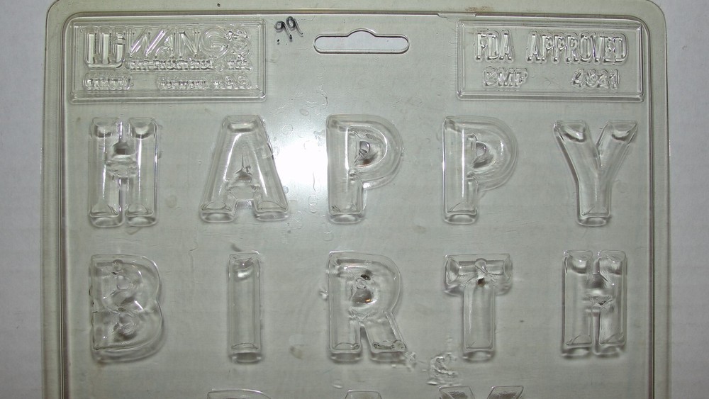 WANGSHAPPY BIRTHDAY LETTERS CANDY MOLD