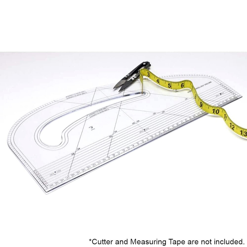 Pattern Master Fashion Design Multi Purpose Tailoring Sewing Tool Scale - F/S