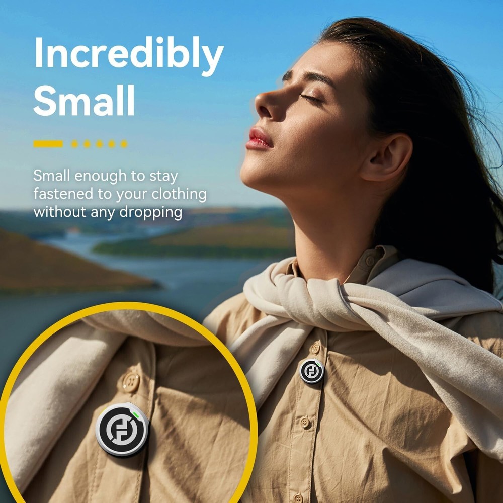 Hollyland Lark M2 Wireless Lavalier Microphone for iPhone/Android/Camera/PC/Lapt