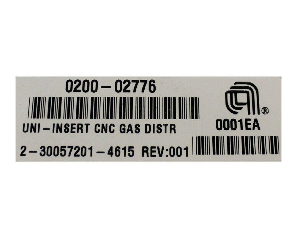 AMAT APPLIED MATERIALS UNI-INSERT CNC GAS DISTR PLATE 0200-02776