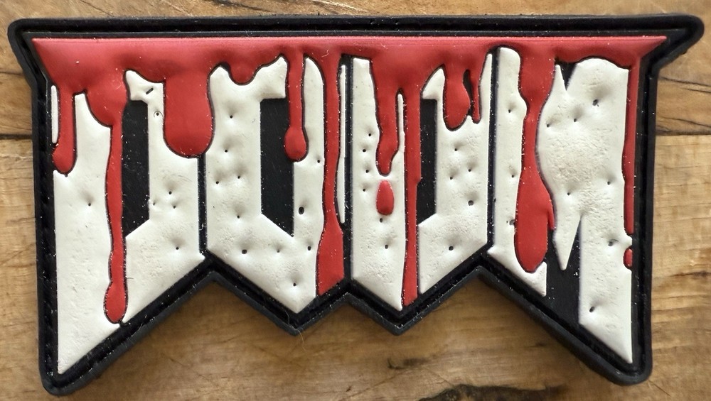 “Doom” Logo Patch Bloody Variant