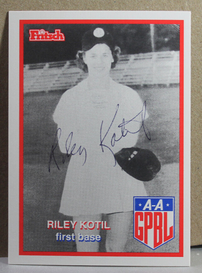 AAGPBL "RILEY KOTIL" SIGNED CARD #287