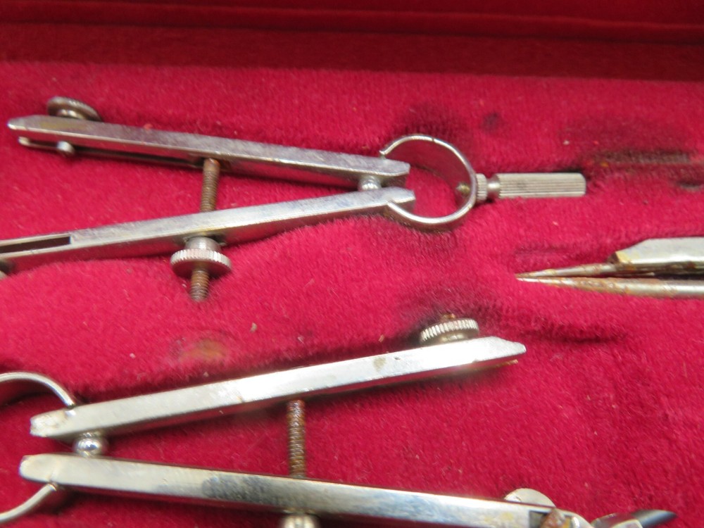 Vintage Santo Drafting Tool Set #2911 Germany MISSING SOME