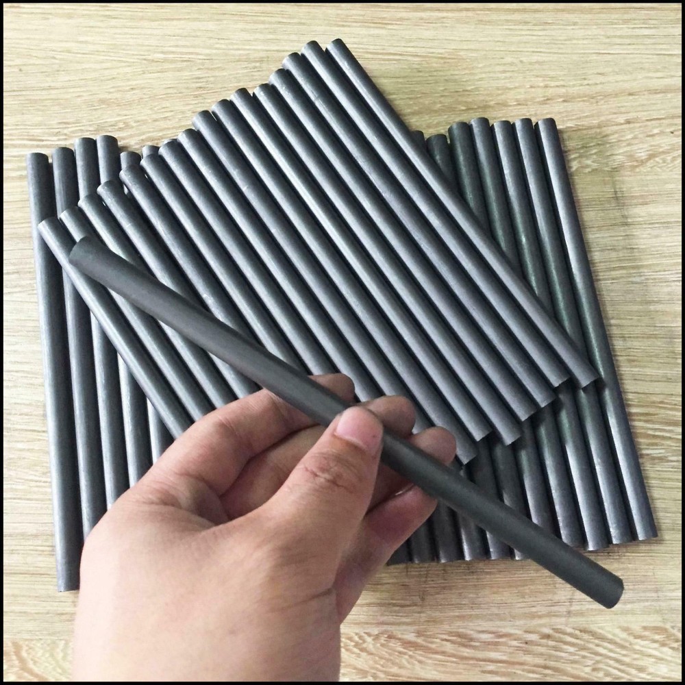 99.99% Graphite Electrode Cylinder Rod Diameter 3mm ~ 60mm