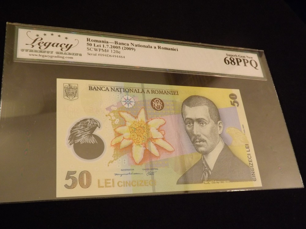 Romania            Banka National a Romaniei                        PCGS  68 PPQ