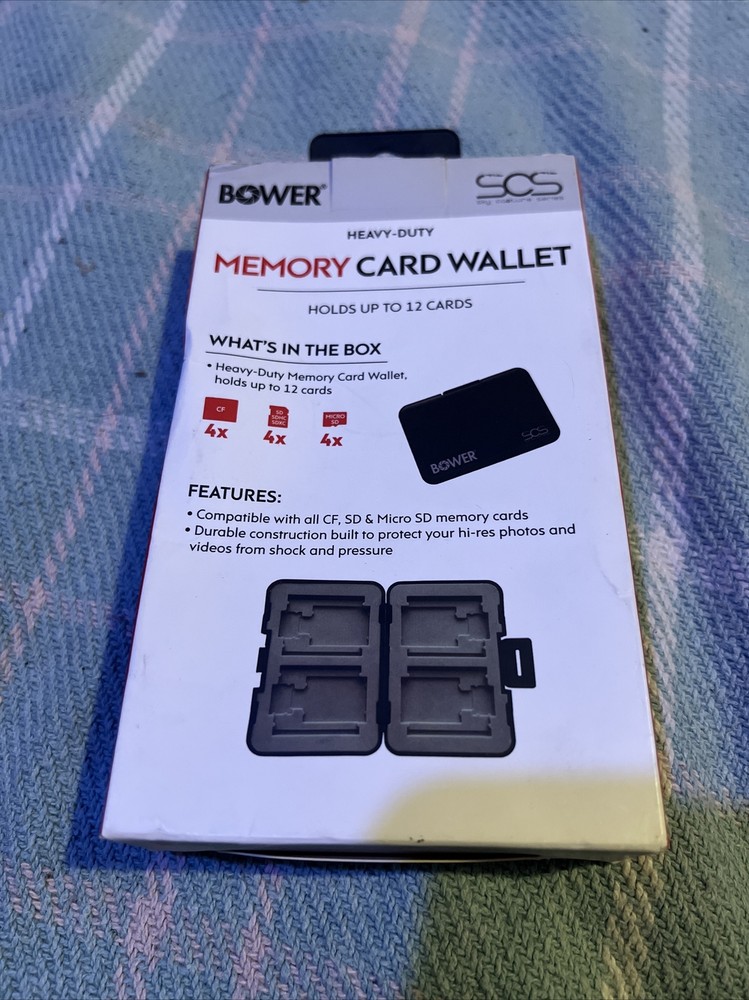 Bower Heavy-Duty Memory Card Hardcase Card Wallet