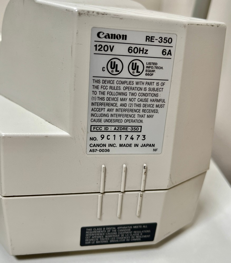 Canon RE-350 Video Visualizer Untested