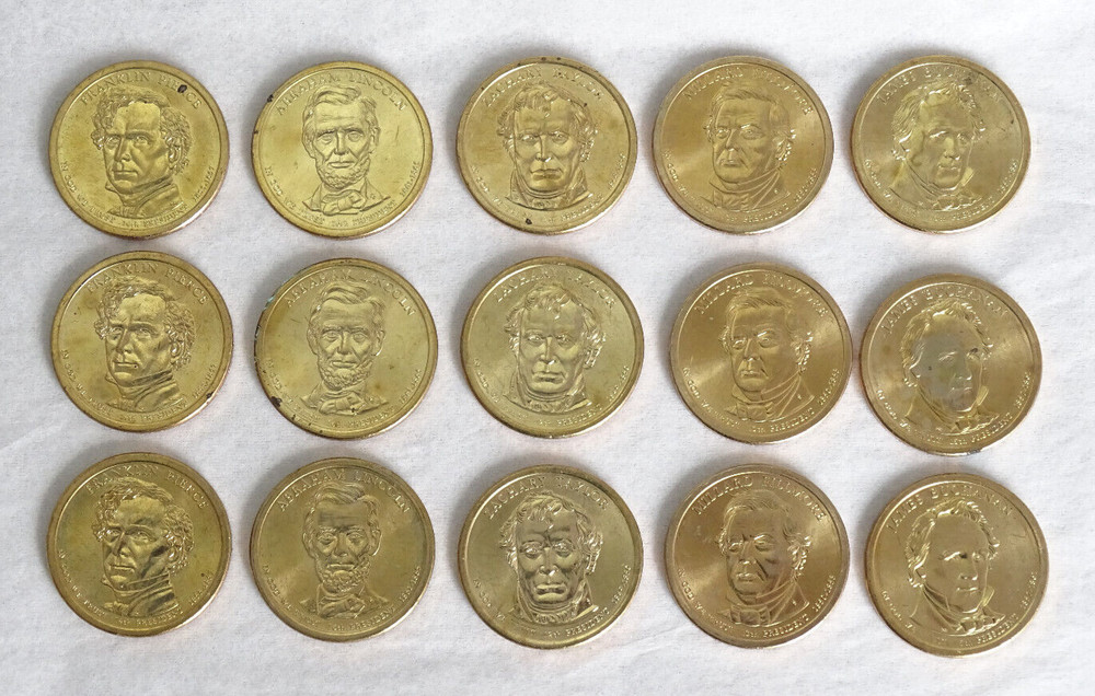 (15) ASSORTED PRESIDENTIAL COINS / PLEASE SEE DETAILS BELOW / FS DS15A