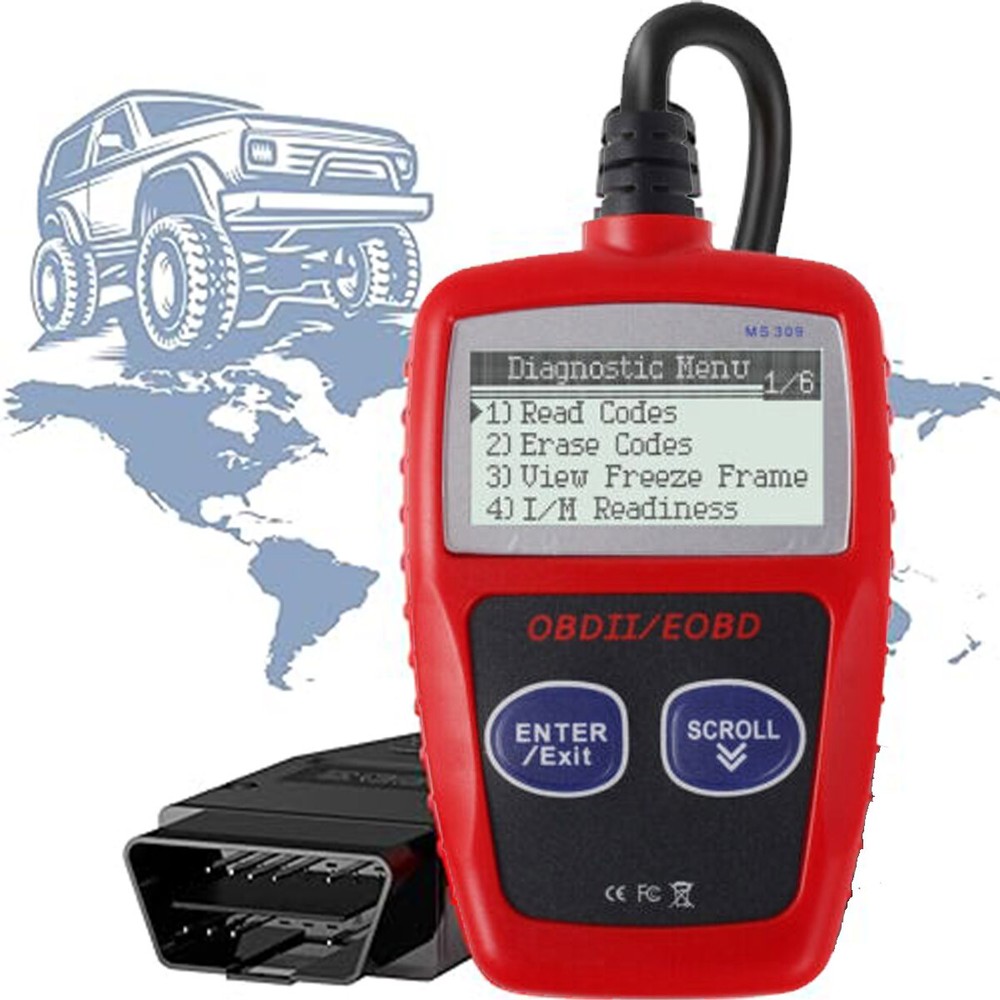 MaxiScan MS309 OBD2 Scanner Enhanced Engine Fault Code Reader