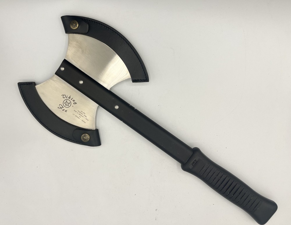 Fox Viking Axe Dual-Head Blades, Anodized Aluminum and Polypropylene Handle