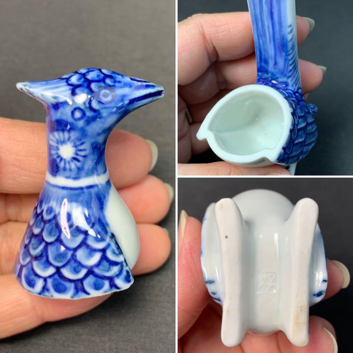 Bird Incense Holder Container Pheasant Signed Tea Ceremony Utensils Tools Sado