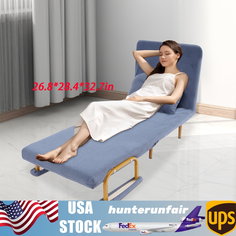 Premium Iron Sponge Folding Sofa Bed 68x190cm Rust-proof For Indoor Places