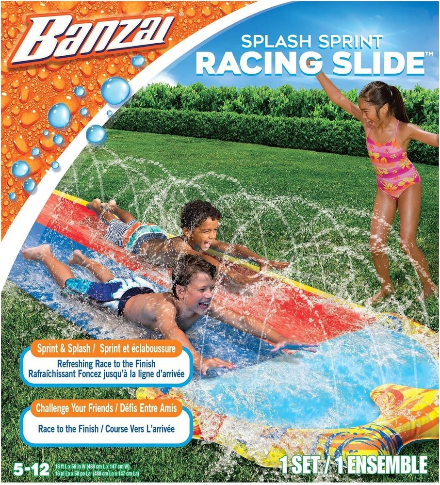 Banzai 16-ft. Splash Sprint Racing Slide