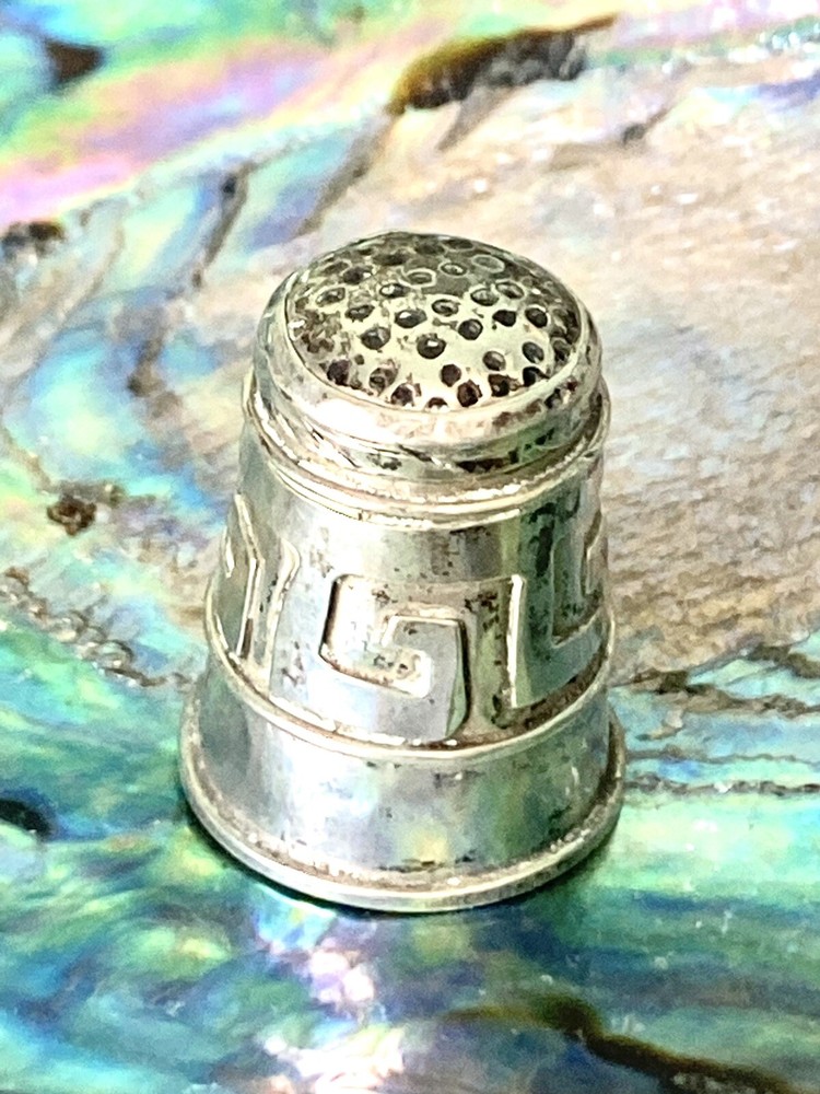 Vintage Sterling Silver 925 Hecho En Mexico Thimble