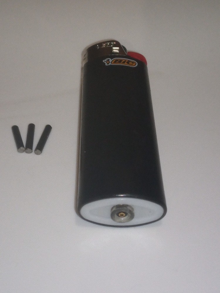 Custom Handmade Refillable Bic Lighters - Black