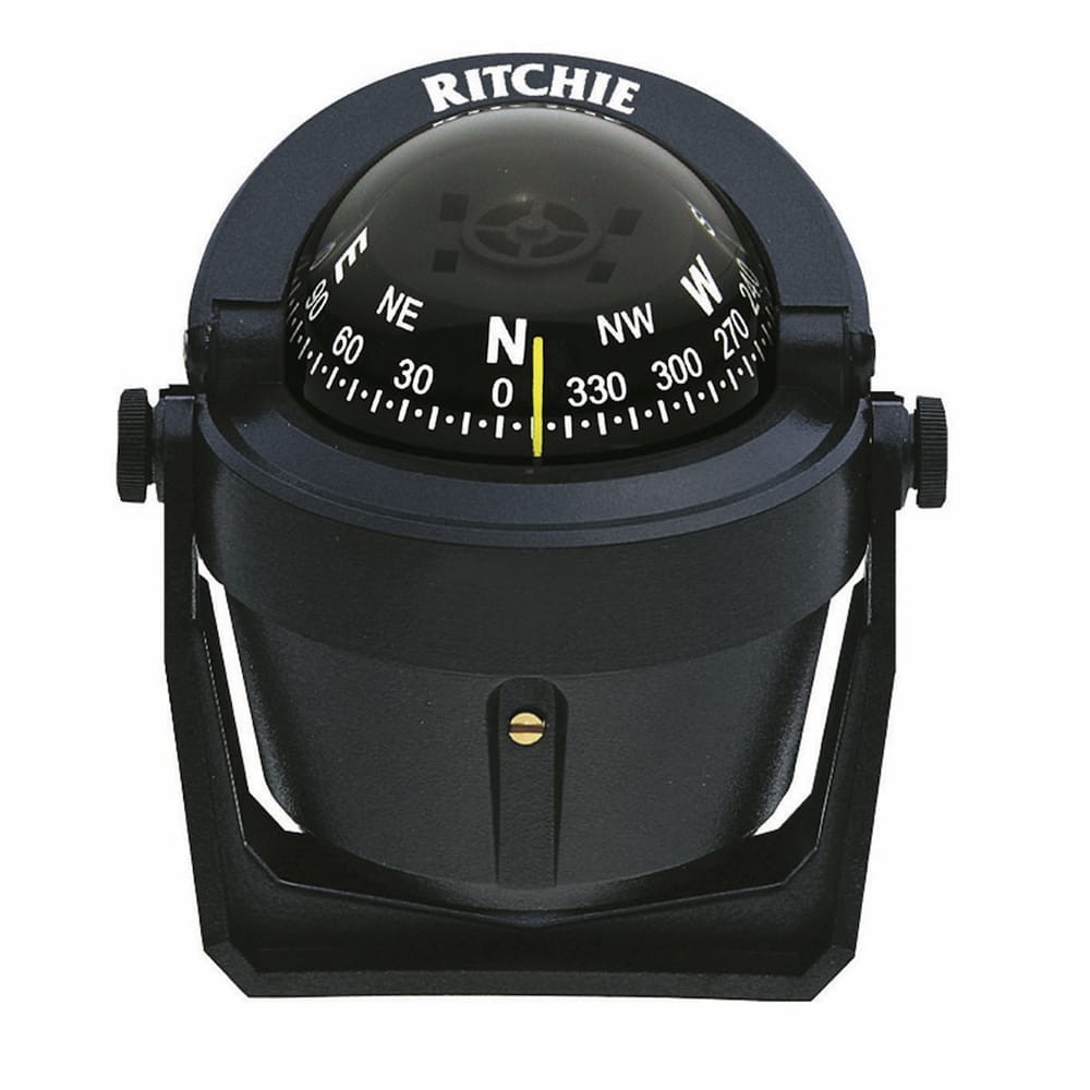 Pivot Black Dial Black Bracket Mount Composite 12 Volt Green Light Compass