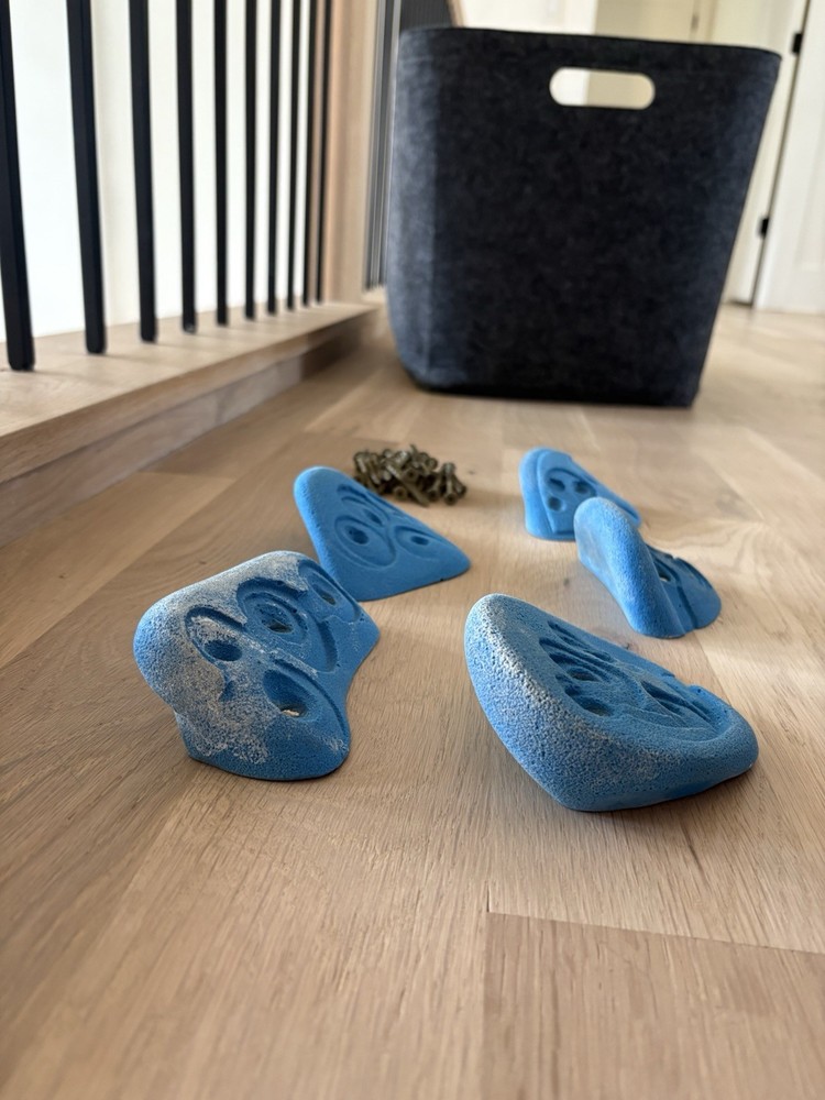 5 Small Jugs Or Big Crimp Climbing Holds Blue