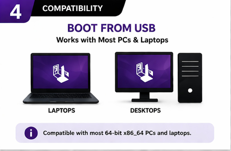 Tails Linux LATEST Bootable USB Drive 64 Bit Live System Tor Browser Privacy OS