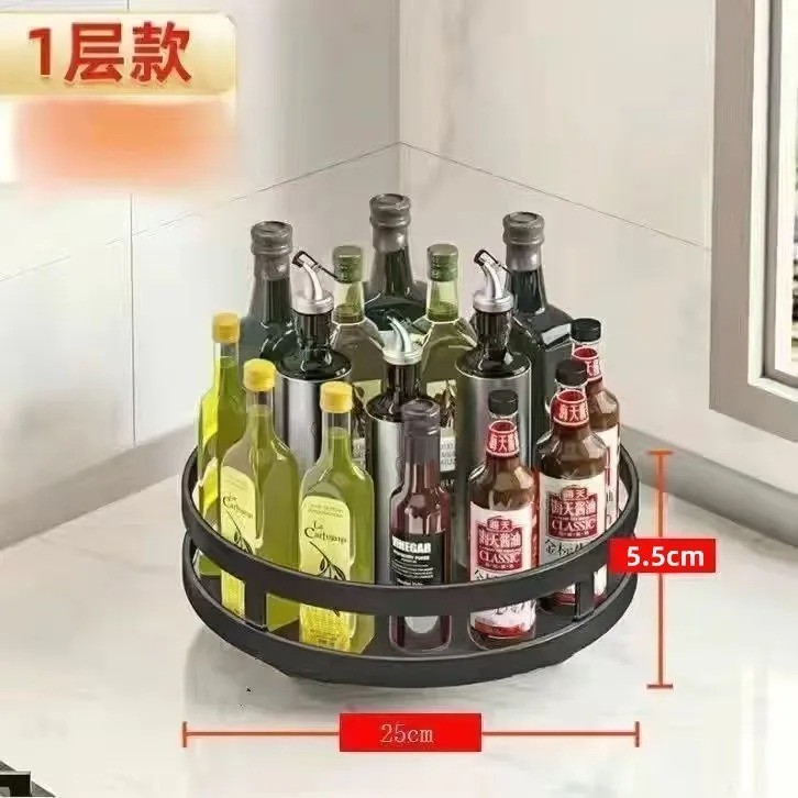 3 Tier Turntable Lazy Susan Organizer Rotating Spice Rack Organization