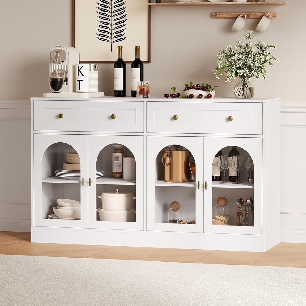 Buffet Cabinet Sideboard w/ Drawer Acrylic Door Kitchen Storage Dining Room