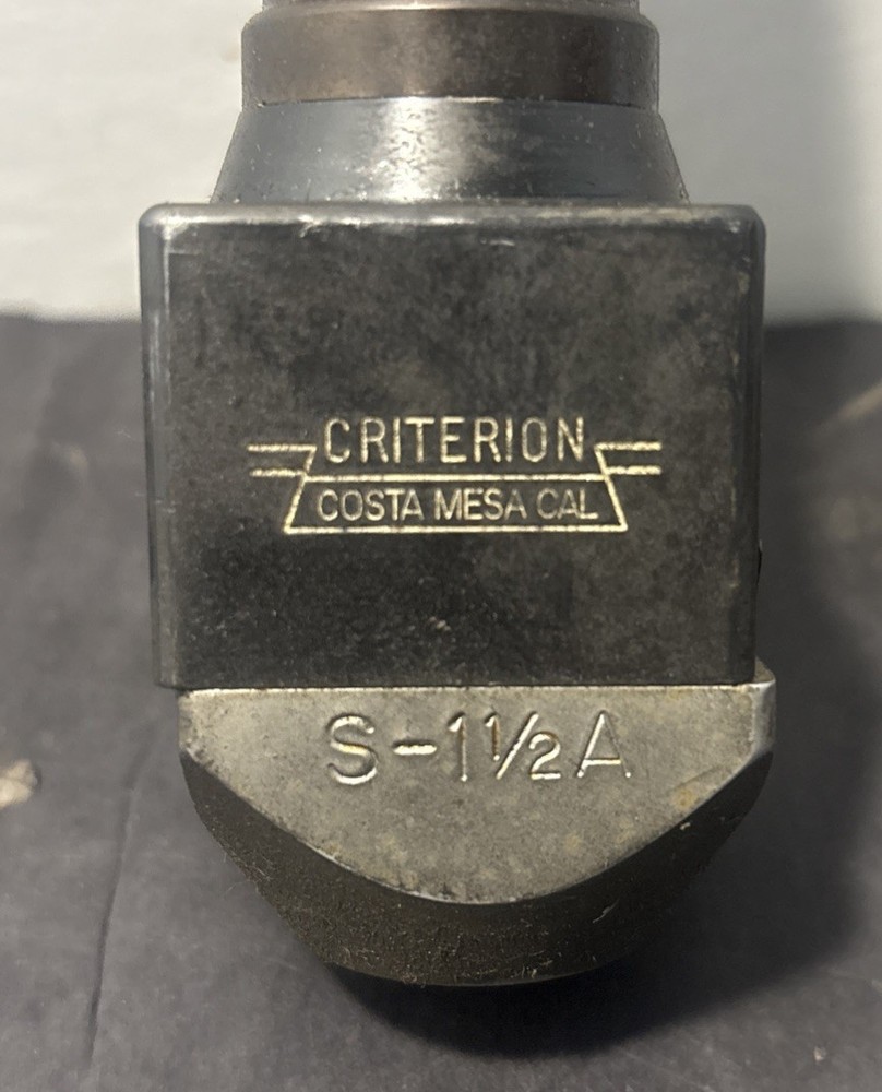 CRITERION MICRO ADJUSTABLE S-1 1/2A PRECISION BORING HEAD 1" SHANK Milling Used